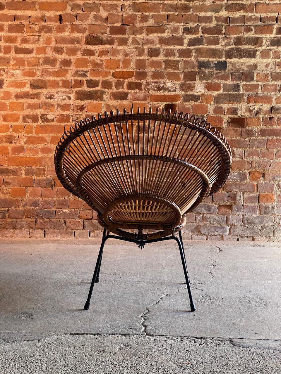 Solitaire Rattan Chair by Janine Abraham & Dirk Jan Rol, France, circa 1950 2