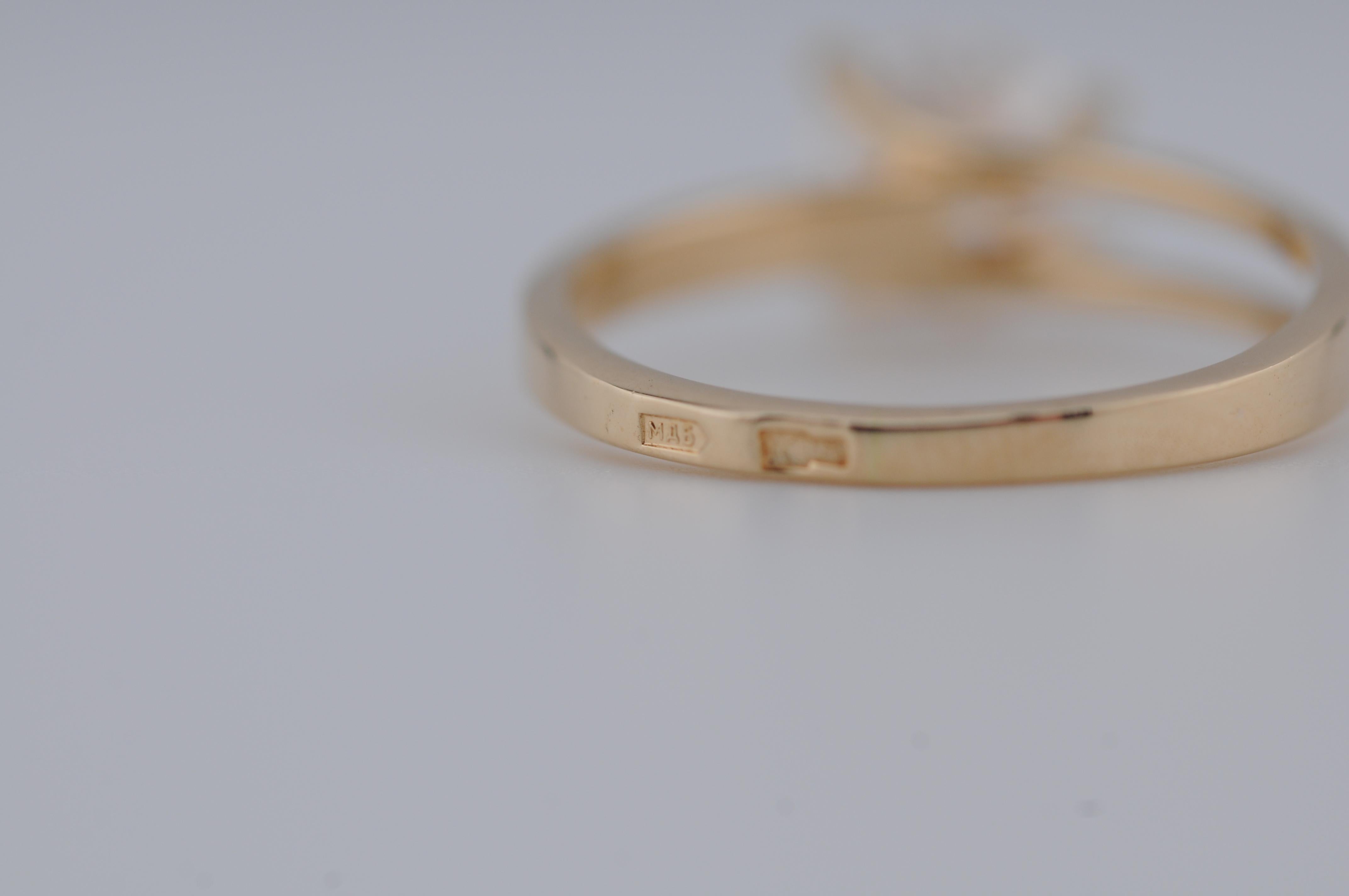 Bague solitaire 1.10 ct Diamant Brilliante Clarity:Internally Flawless en vente 7