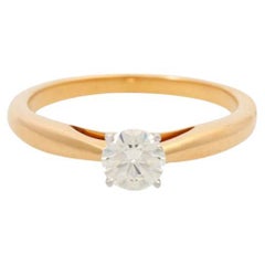 Solitaire Ring with Brilliant 0.51 Ct