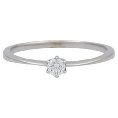Solitaire Ring with Brilliant Approx. 0.20 Ct. Grave