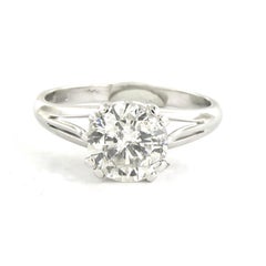 Solitaire ring with brilliant cut diamond up to 1.62ct 3.9 grams 14k gold