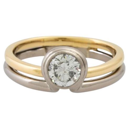 Solitaire Ring with Brilliant For Sale
