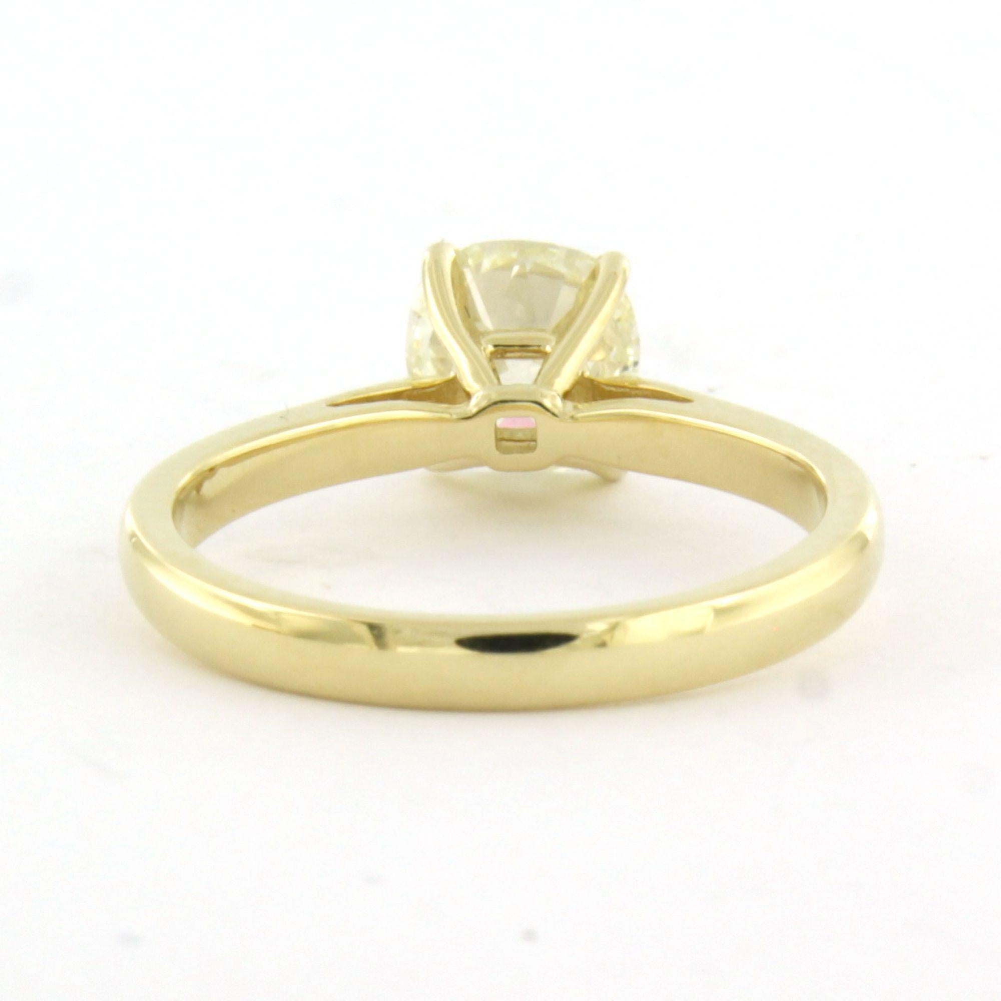 Anillo solitario con diamante talla mina vieja de hasta 1,50 ct 3,5 gramos Oro hueco de 14k Talla antigua en venta