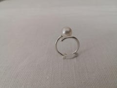 Solitaire South Sea Pearl Ring White Color