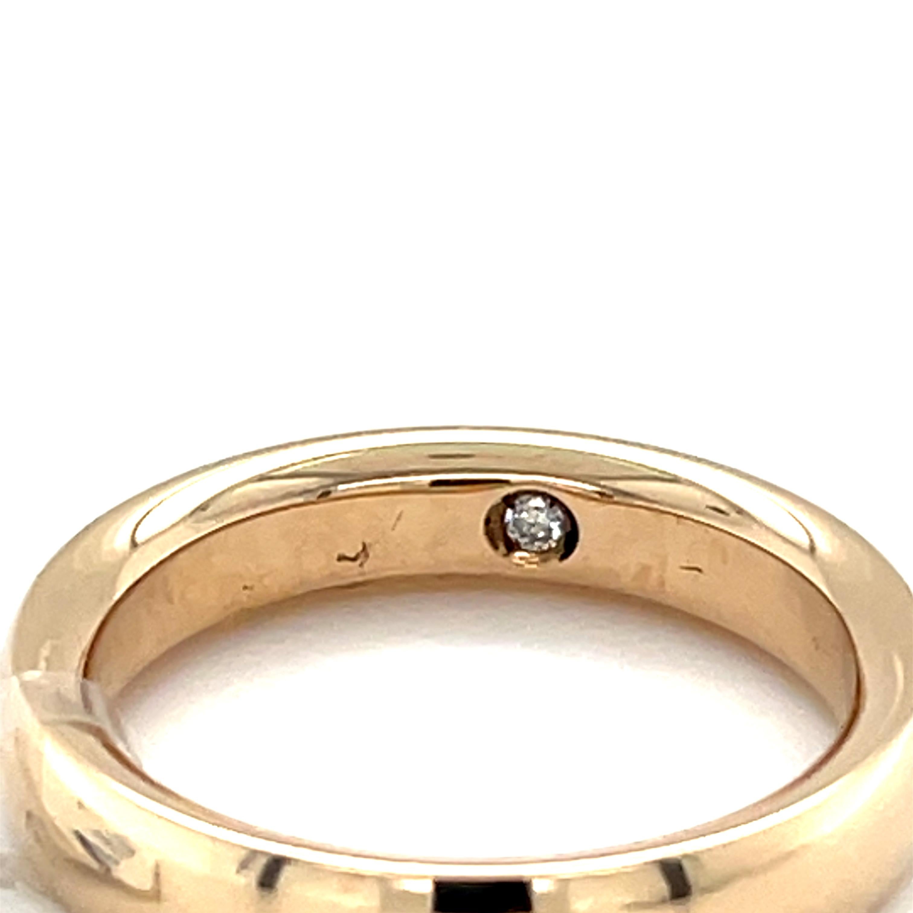 Contemporain Bague de mariage solitaire en vente