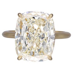 Solitare Cushion Diamond Ring  10.10CT HRD Certified