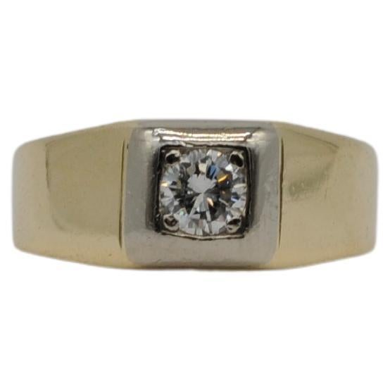 solitare ring with 0.50ct diamond in 14k gold  For Sale 1