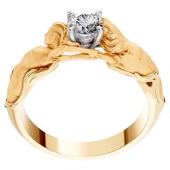 Solitario Juntos Diamond Ring in 18 Karat Gold