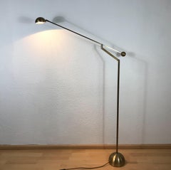 Sölken Verstellbare Stehleuchte aus Messing, 1970er Jahre, Deutschland