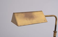 Sölken Leuchten  Bibliotheks-Stehlampe aus Messing  1970er Jahre Deutschland