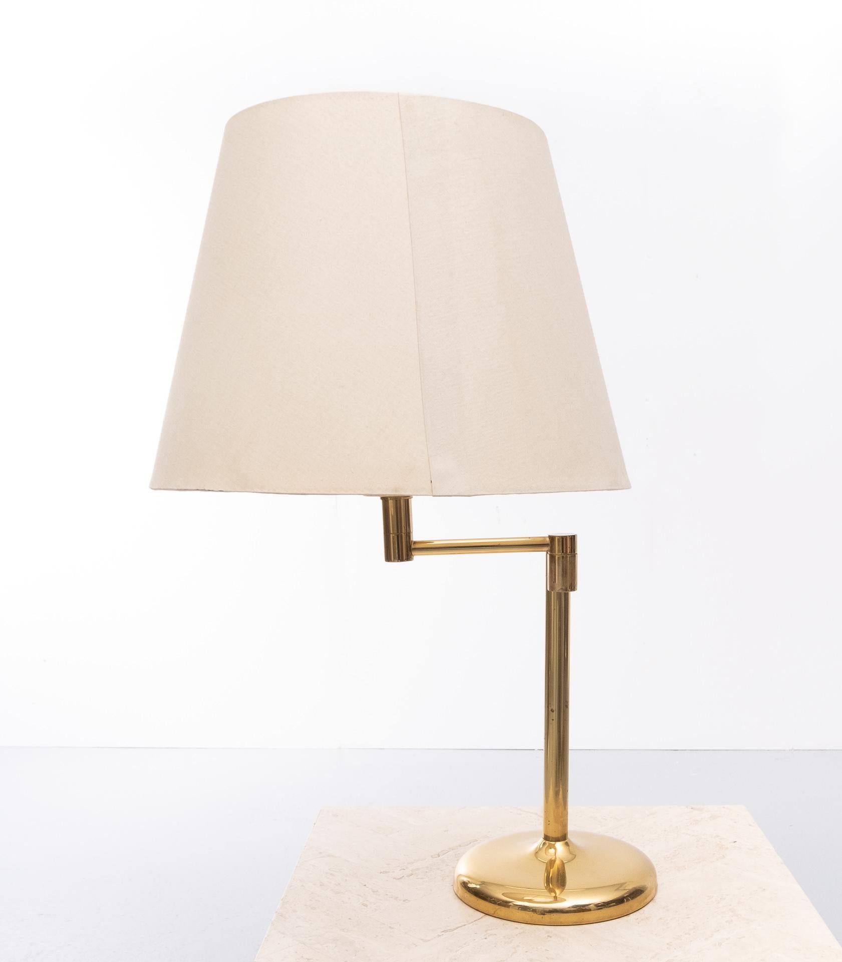 Solken Leuchten Brass Table Lamp, 1970s 4