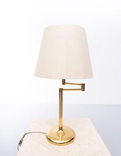 Tischlampe aus Messing von Solken Leuchten, 1970er Jahre