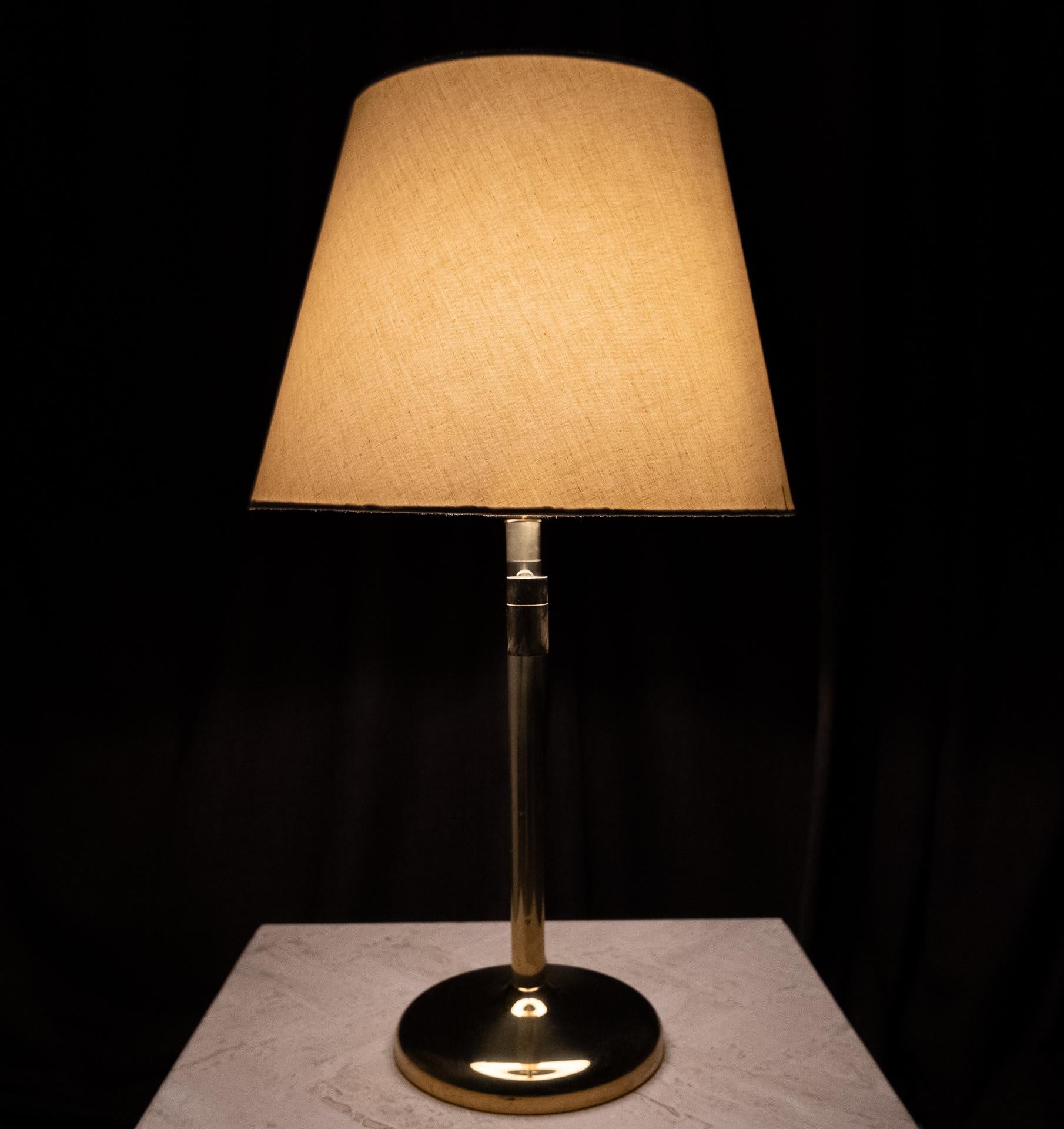 Solken Leuchten Brass Table Lamp, 1970s 1