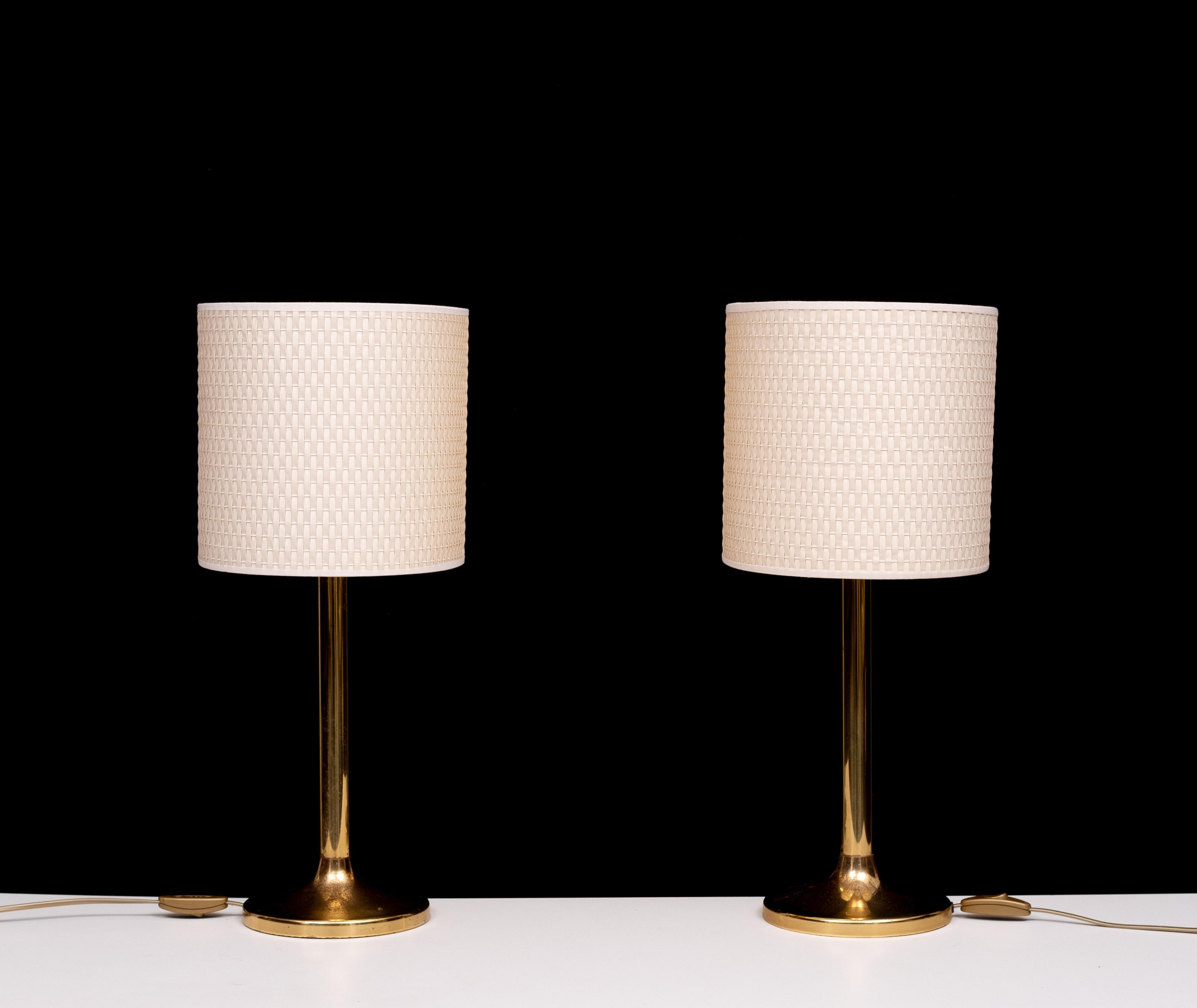 Sölken Leuchten  Brass table lamps 1970s Germany For Sale 2