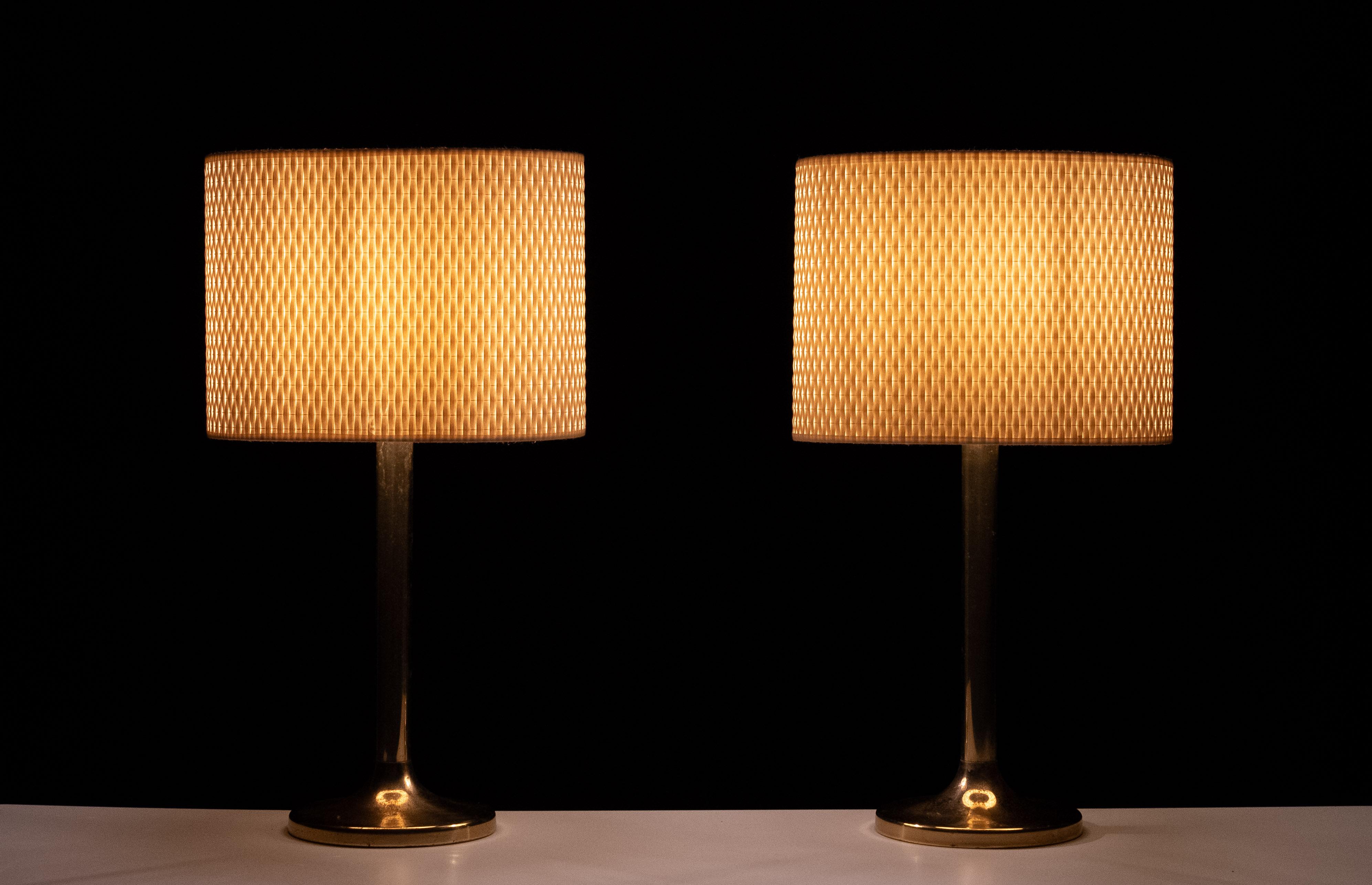 Sölken Leuchten  Brass table lamps 1970s Germany For Sale 3