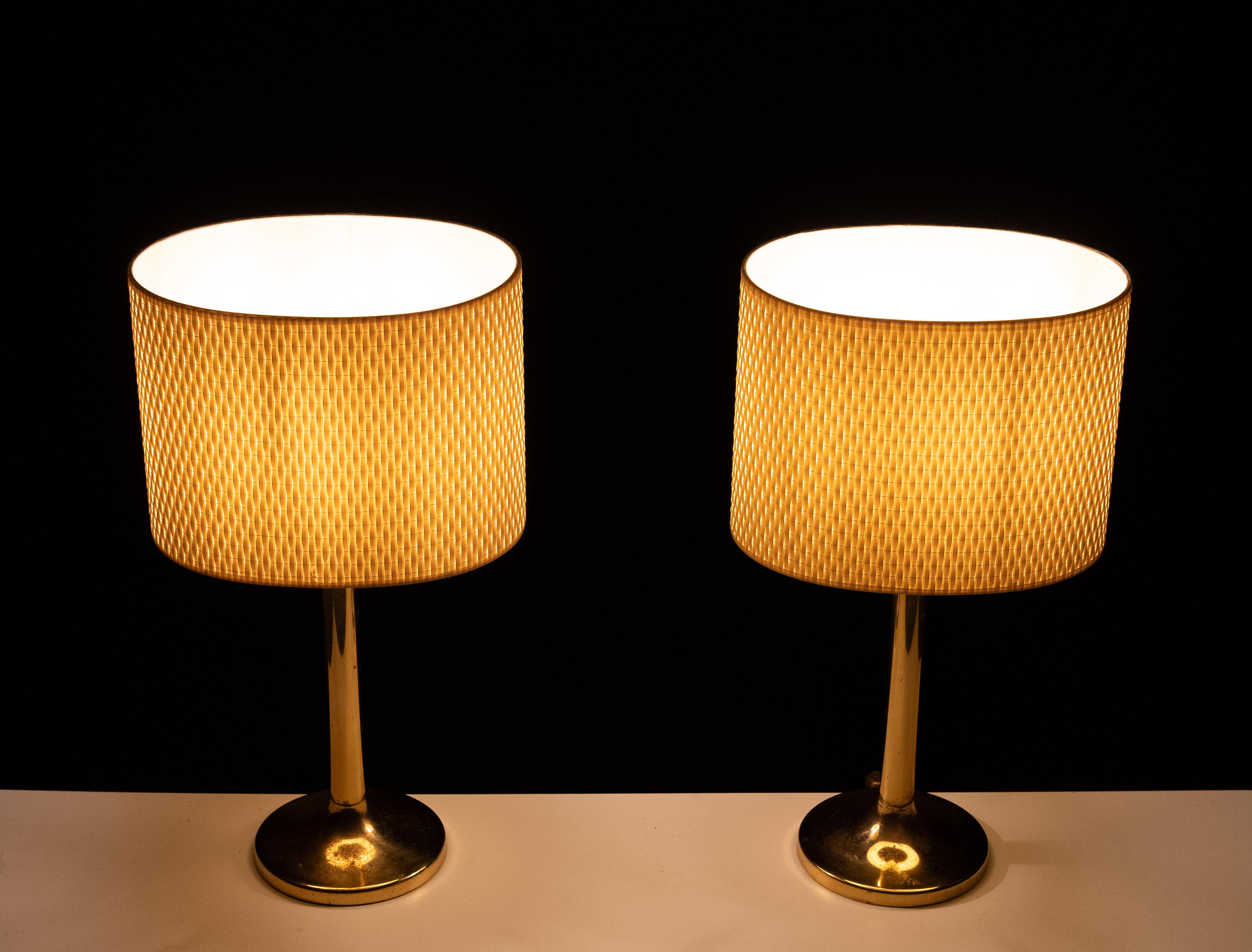 Sölken Leuchten  Brass table lamps 1970s Germany For Sale 4