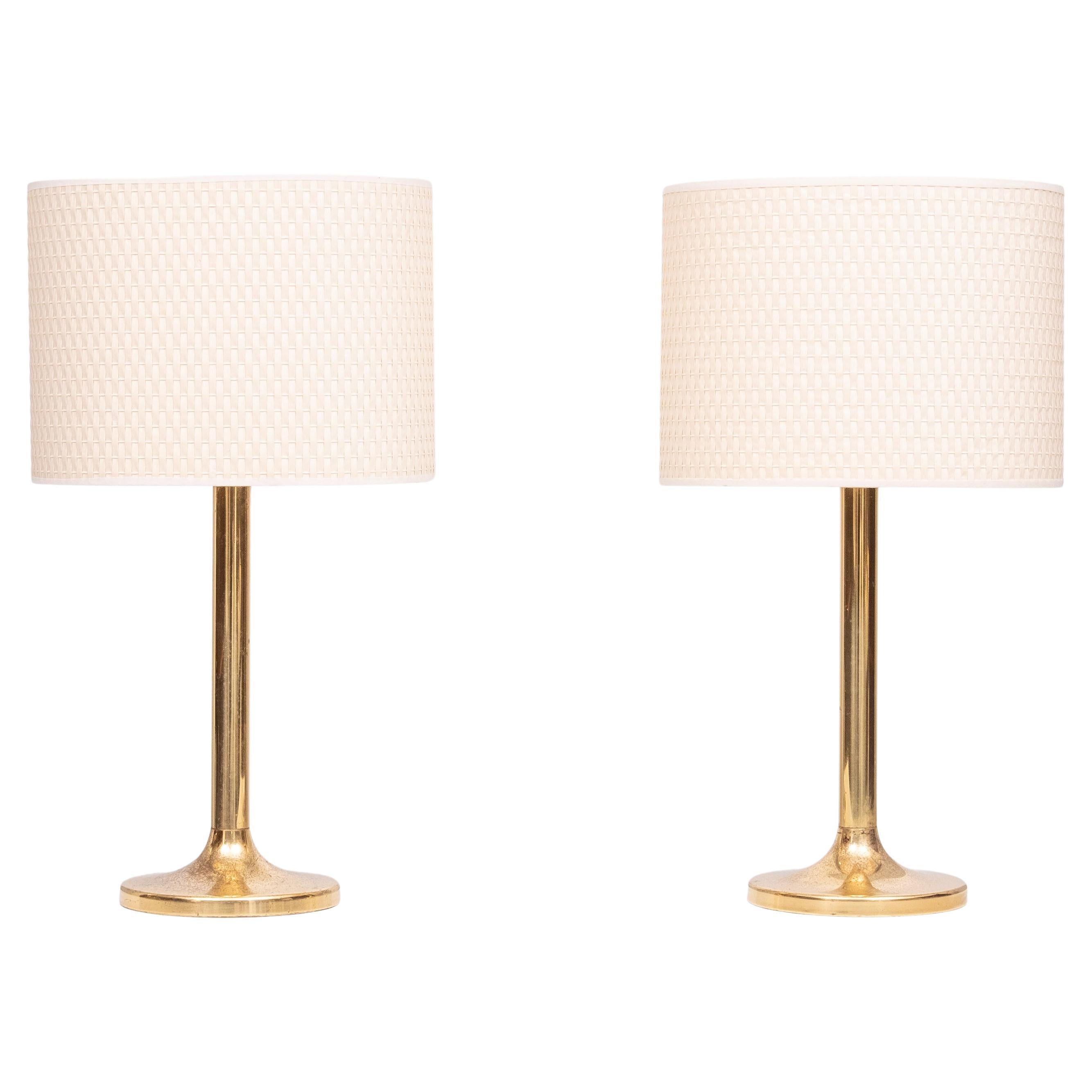 Sölken Leuchten  Brass table lamps 1970s Germany