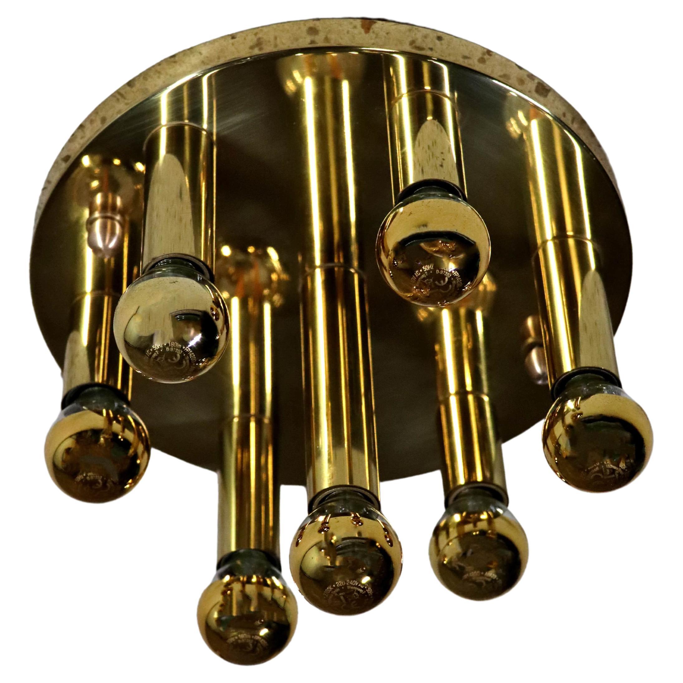 Sölken Leuchten – Ceiling Lamp – Brass – Germany – 1970s For Sale