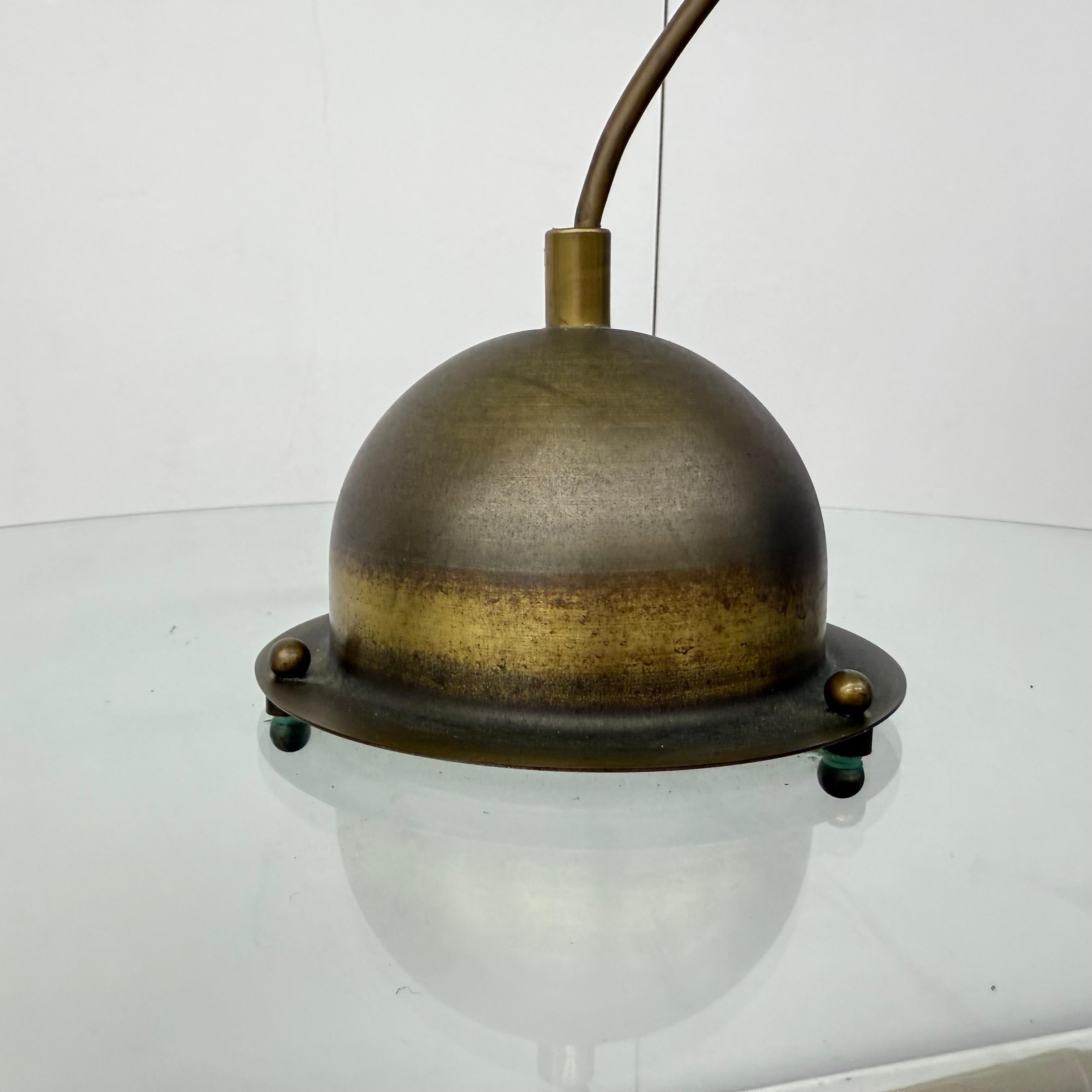 Lampada a sospensione in vetro Sölken Leuchten , anni '70 in vendita 8