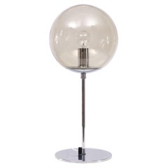 Sölken Luchten  Lampe de table à dôme chromé 1970  Allemagne 