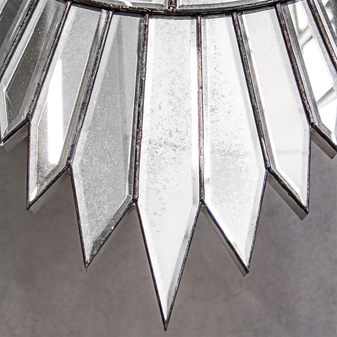 Hand-Carved Sollar Mirror For Sale