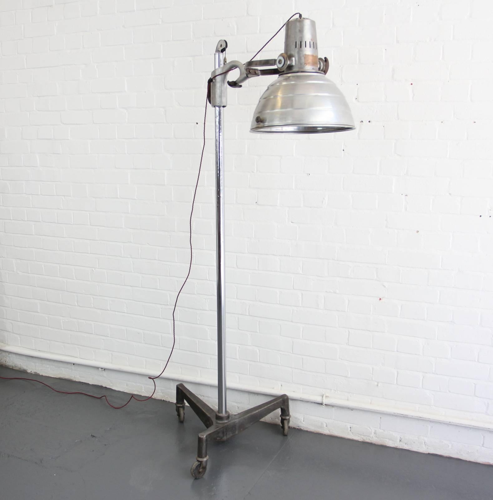 Mid-20th Century Sollux Floor Standing Medical Lamp, circa 1930s