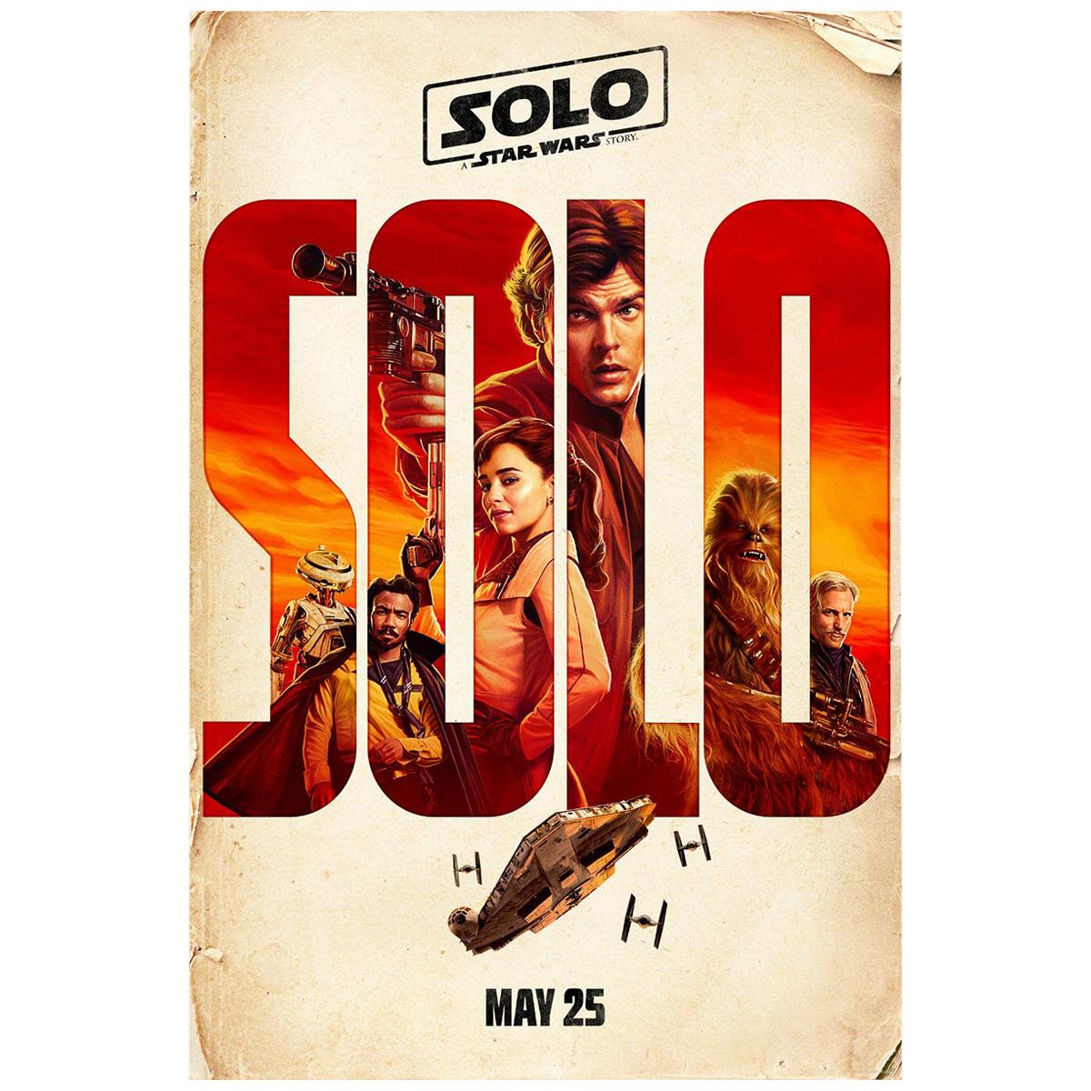 "Solo: A Star Wars" Story '2018' Poster For Sale