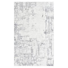 Solo Rugs Abstract Hand Loom Gray Area Rug