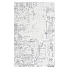 Solo Rugs Abstract Hand Loomed Gray 5 x 8 Tapis de sol