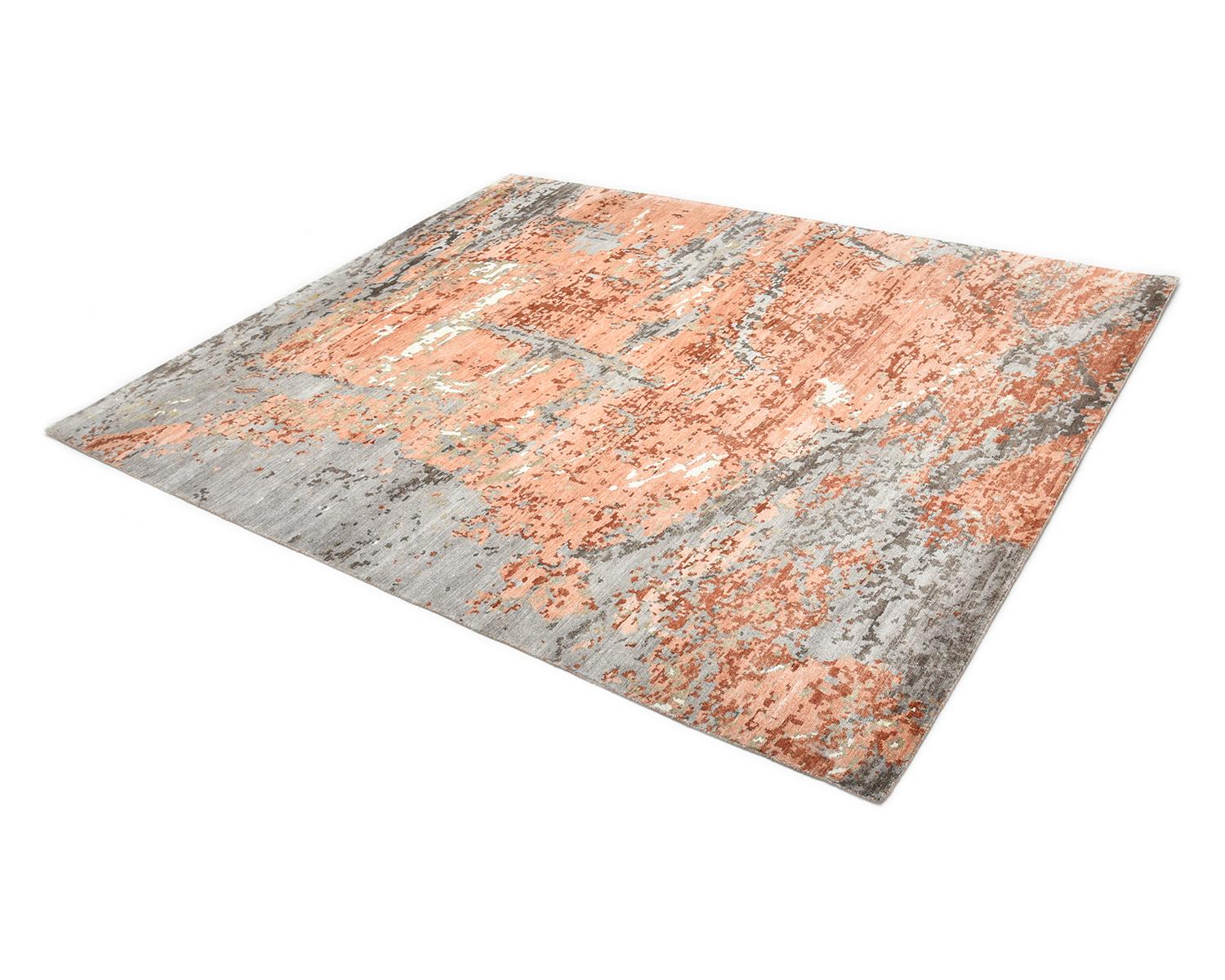 Solo Rugs Abstract Hand Loomed Gray 8 x 10 Tapis de sol en vente 1