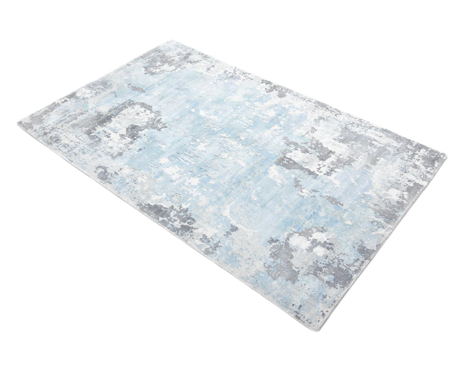 Solo Rugs Abstract Hand Loomed Ivory Area Rug For Sale 1