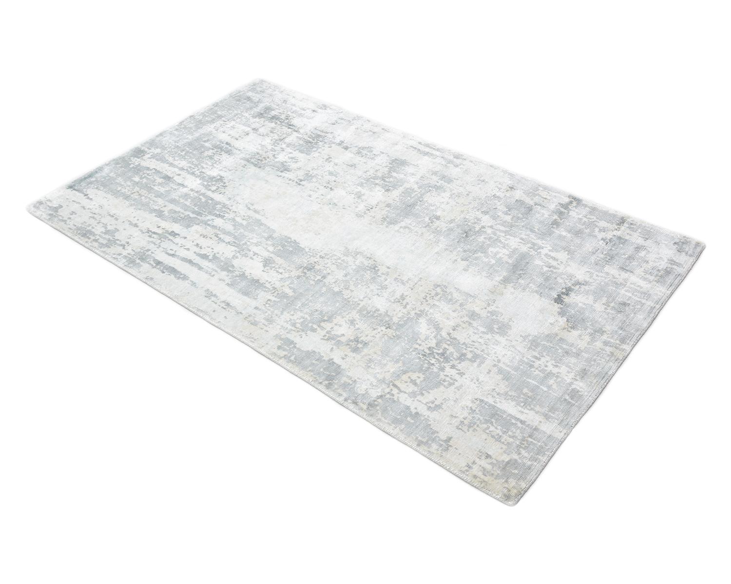 Solo Rugs Abstract Hand Loomed Ivory Runner Area Rug For Sale 1