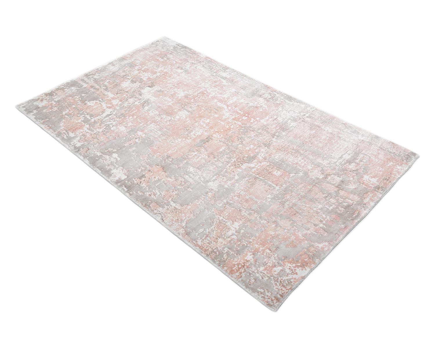 Solo Rugs Abstract Hand Loomed Pink 5 x 8 Tapis de sol en vente 1