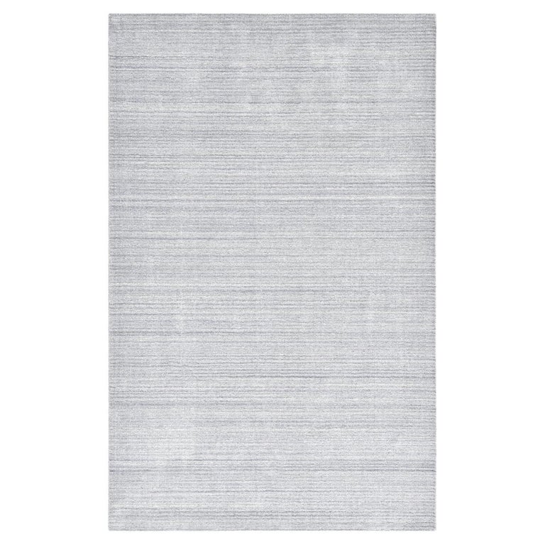 Solo Rugs Alexandra Contemporary Solid Handmade Area Rug Ivory For Sale at  1stDibs
