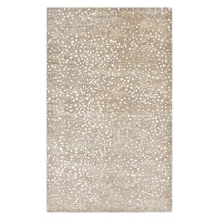 Tapis Solo Arash - Tapis contemporain fait main - Animaux - Tapis marron