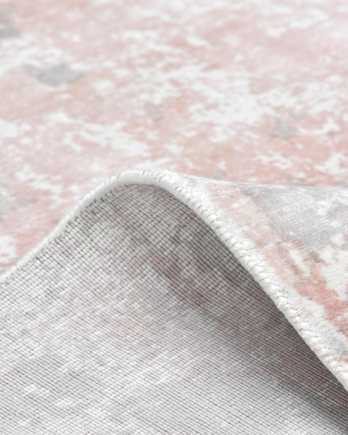 Einzelne Solo-Teppiche in Rosa, zeitgenössischer abstrakter handgefertigter Teppich im Zustand „Neu“ im Angebot in Norwalk, CT
