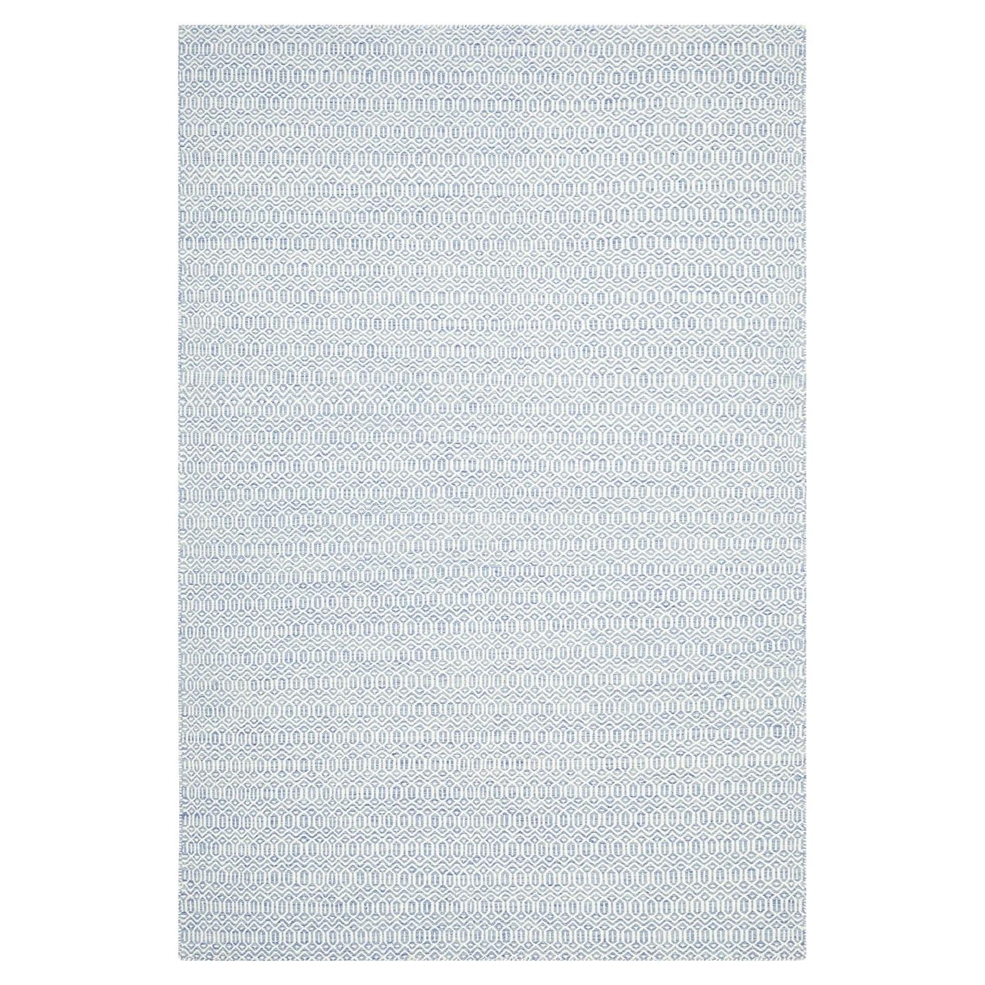 Solo Rugs Chatham Contemporary Geometric Handmade Area Rug Blue For Sale
