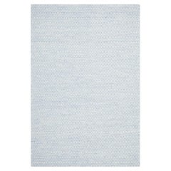 Einzelne Solo Teppiche, zeitgenössischer geometrischer handgefertigter Teppich in Blau