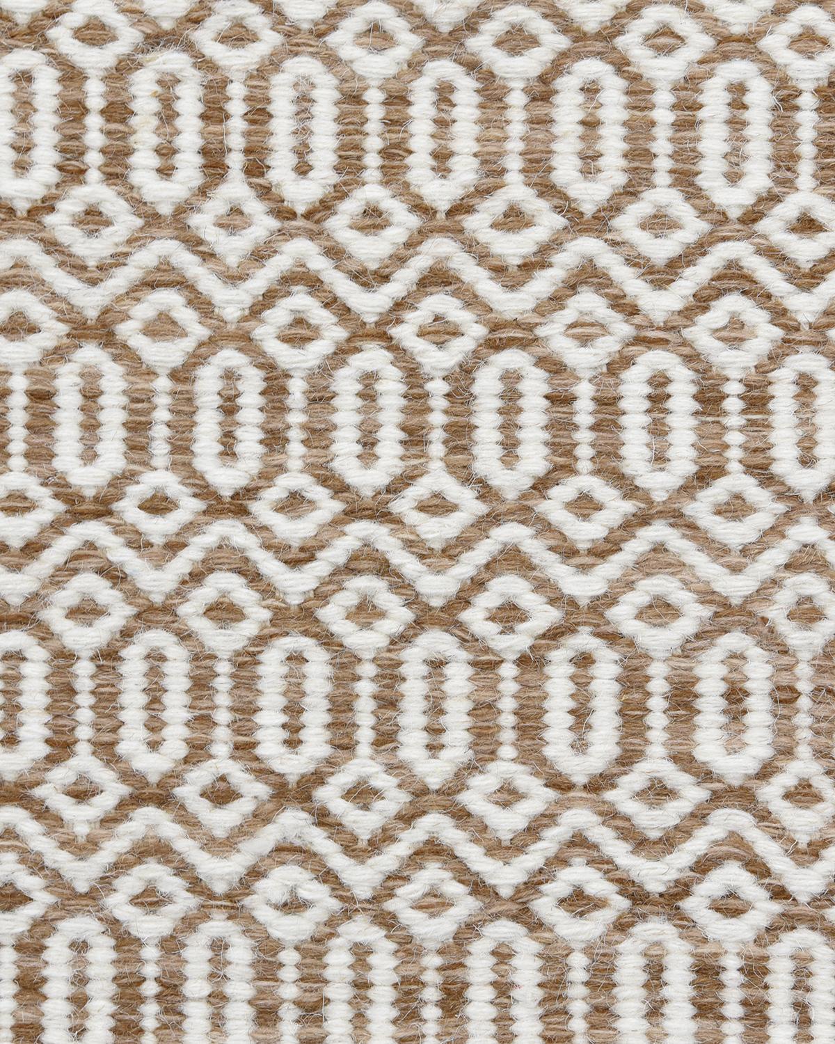 Modern Solo Rugs Chatham Contemporary Geometric Handmade Area Rug Brown