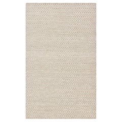 Solo Rugs Chatham Contemporary Geometric Handmade Area Rug Brown