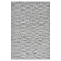 Einzelne Solo-Teppiche, zeitgenössischer geometrischer handgefertigter Teppich in Grau