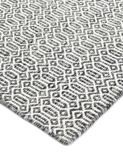 Solo Rugs Chatham Contemporary Geometric Handmade Area Rug Gray