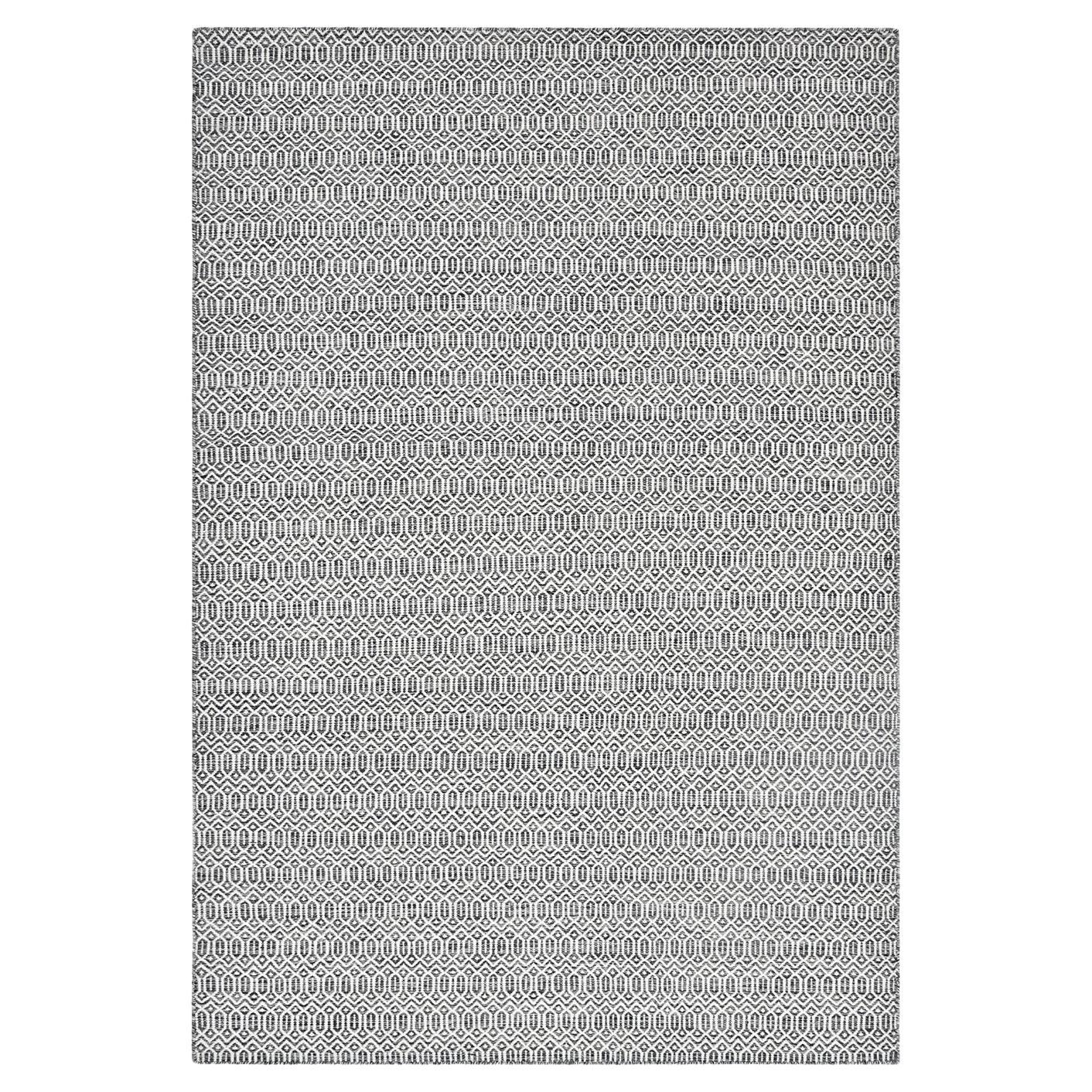 Solo Rugs Chatham Contemporary Geometric Handmade Area Rug Gray For Sale