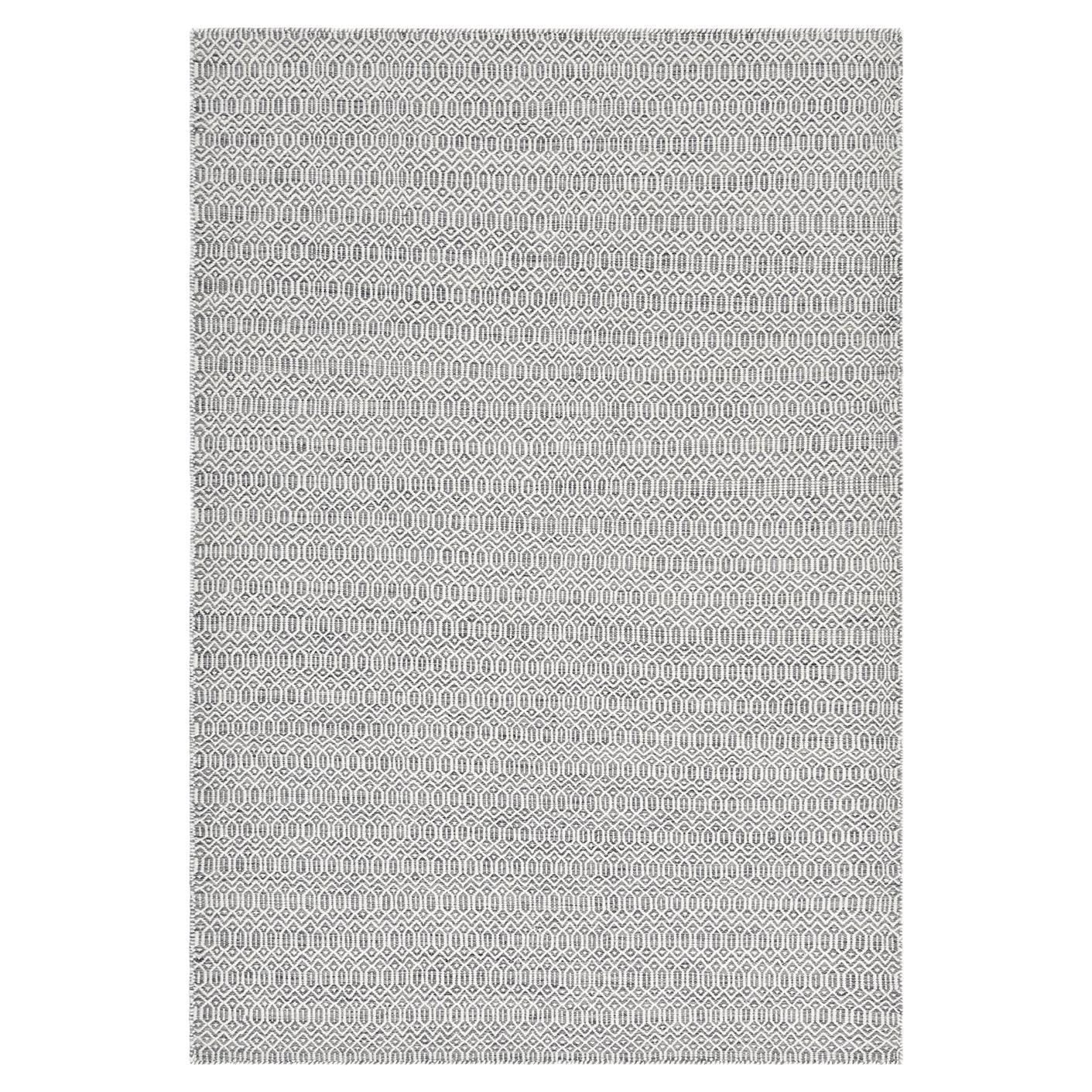 Solo Rugs Chatham Contemporary Geometric Handmade Runner Gray For Sale