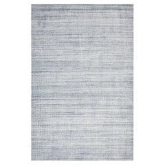 Tapis Cooper Solo - Tapis contemporain à rayures fait à la main gris