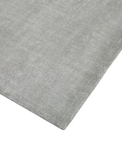 Einzelne Solo-Teppiche Cordi Zeitgenössischer massiver handgefertigter Teppich in Grau, 2,44 m x 3,05 m