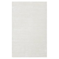 Solo Rugs Cordi Contemporary Solid Handmade Area Rug Ivory