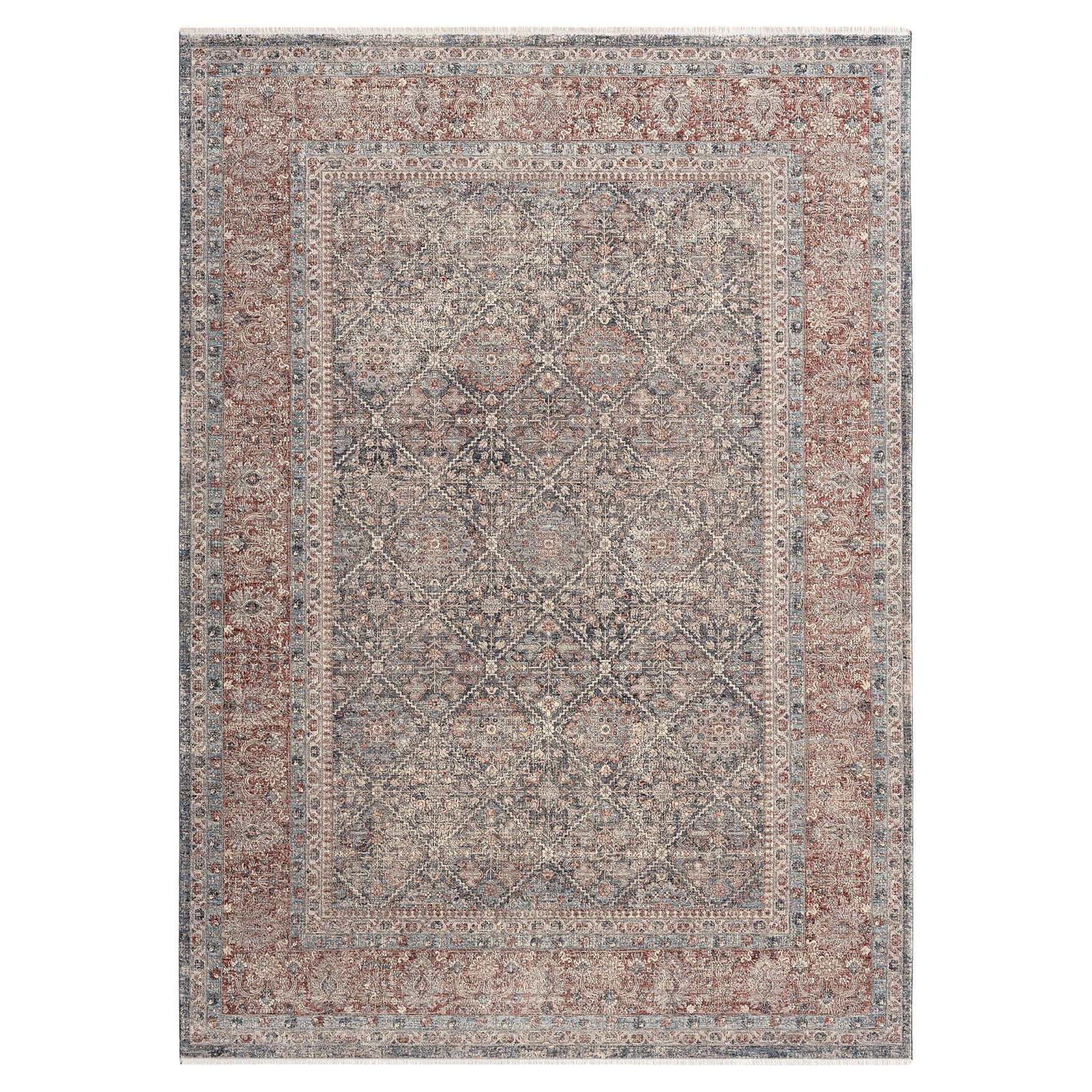 Solo Rugs Vedat Contemporary Oriental Area Rug Blue For Sale at 1stDibs
