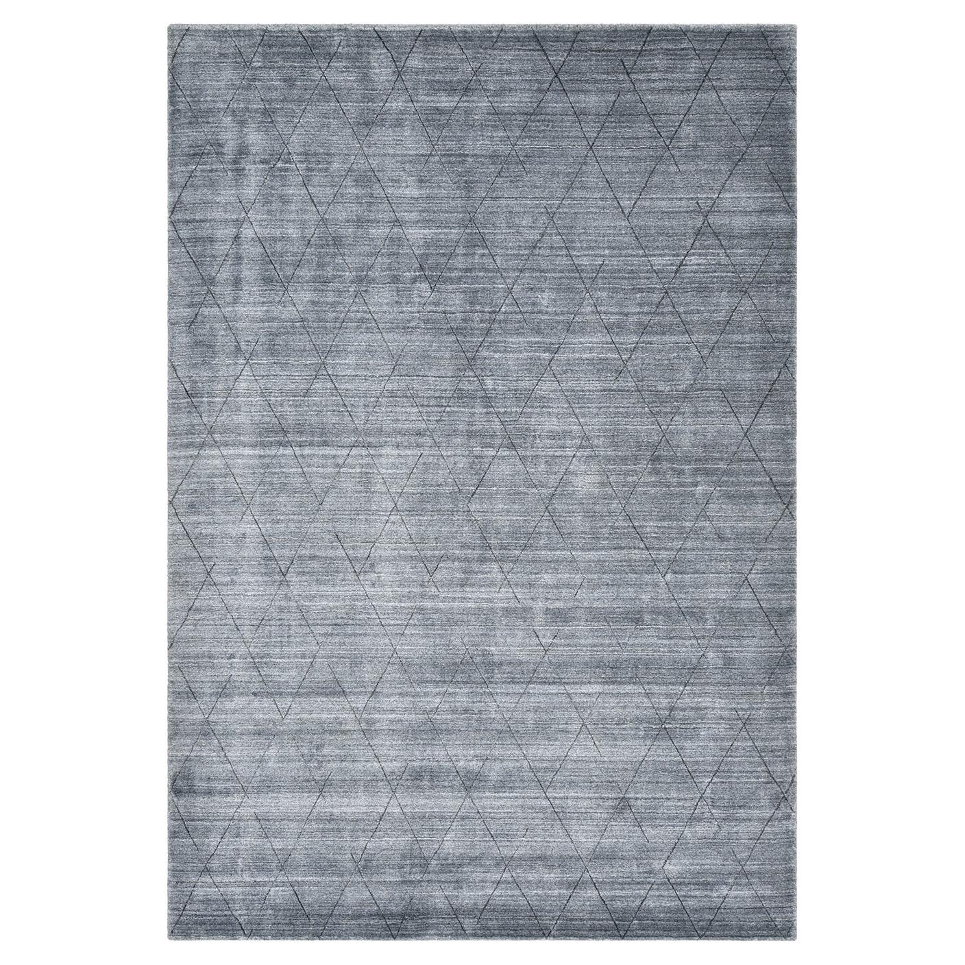 Solo Rugs Ellen Bohemian Moroccan Handmade Area Rug Grey