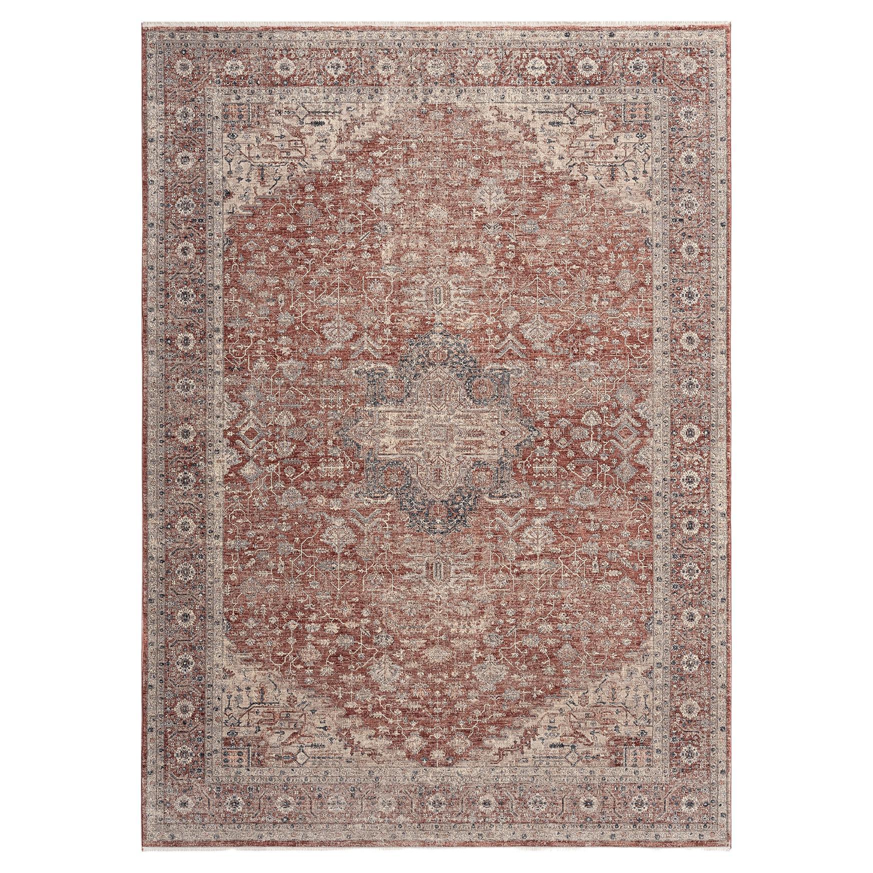 Solo Rugs Emin Contemporary Oriental Runner Pink